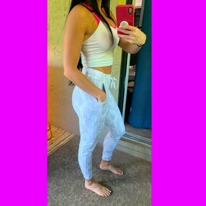 Buff Bunny White Camo Joggers